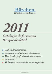 Catalogue de formation Banque de détail - Barchen.fr