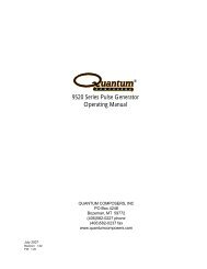 9520 Series Pulse Generator Operating Manual