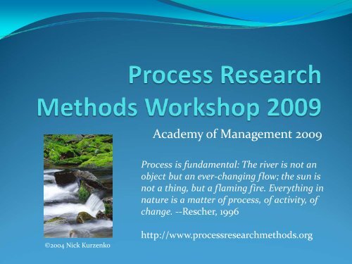 Langley-Process PDW Intro 09 - Process Research Methods