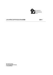 Jahresprogramm 2011 - Evangelisches Zentralinstitut für ...