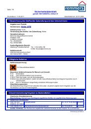 Sicherheitsdatenblatt Komponente B - Remmers