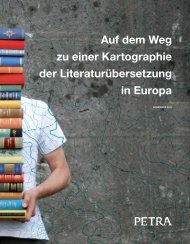 Auf dem Weg zu einer Kartographie der LiteraturÃ¼bersetzung ... - Petra