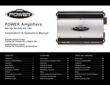 POWER Amplifiers - ASA Electronics