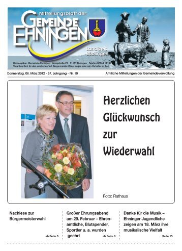 Mitteilungsblatt vom 08.03.2012 - Ehningen