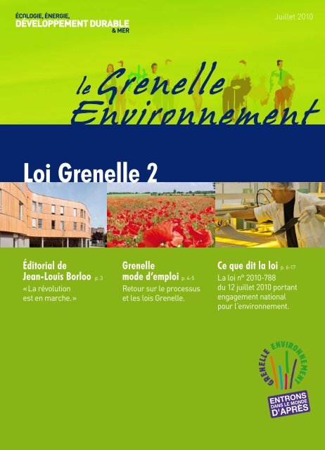 le Grenelle Environnement - Ministère du Développement durable