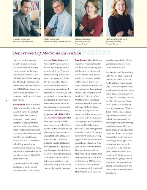 Department of Medicine - Surgery - University of Minnesota