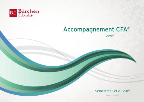 Notre brochure d'informations CFA Level 1 - barchen.fr