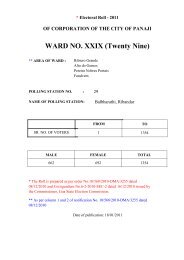 WARD NO. XXIX (Twenty Nine) - Ribandar.com