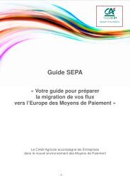 Guide SEPA - Crédit Agricole Toulouse 31