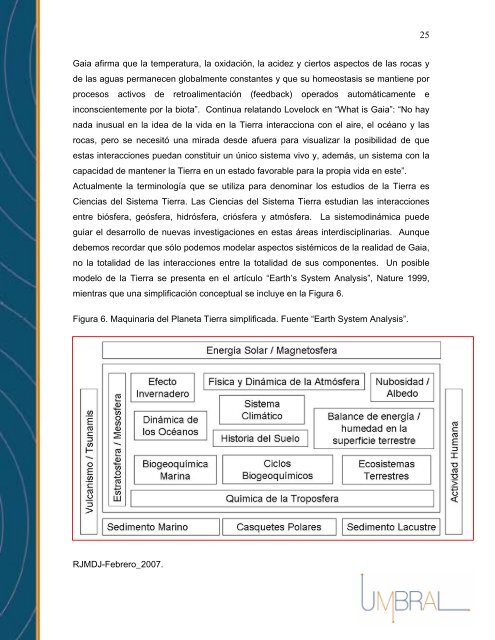 Seminario Gaia y la Naturaleza de la Ciencia - Umbral