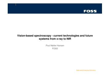 Vision-based spectroscopy - current technologies and ... - Visionday