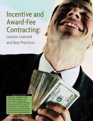 NCMA Article: Incentive and Award-Fee Contracting.