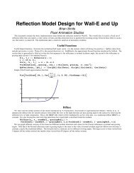 Reflection Model Design for Wall-E and Up - Self Shadow