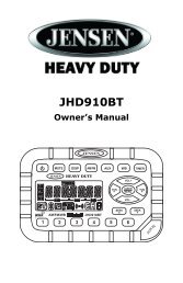 JRV212T Owners Manual - Jensen Heavy Duty