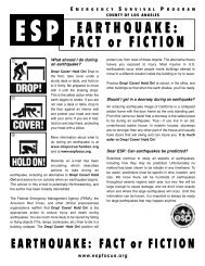 EARTHQUAKE: FACT or FICTION - CERT Los Angeles