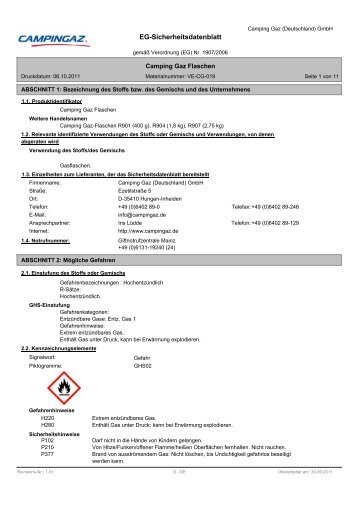 EG-Sicherheitsdatenblatt - Reimo