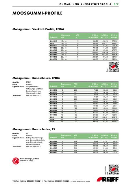 metAllKlAmmer- und KAntensChutZprofile - REIFF Technische ...