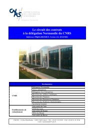 Le circuit des contrats Ã  la dÃ©lÃ©gation Normandie du CNRS