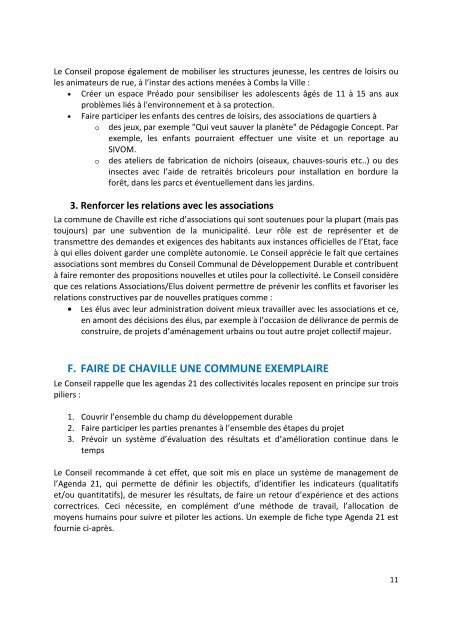 Avis agenda 21 Chaville du 25 juin 2011 - Ville de Chaville