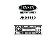 JHD1130 Owners Manual - ASA Electronics