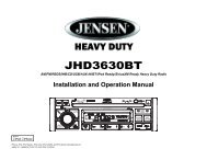 JHD3630BT Owners Manual - ASA Electronics