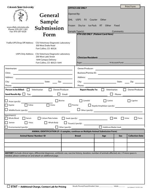 Fort Collins General Submission Form