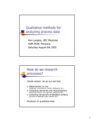 Qualitative methods for analyzing process data How do we research ...