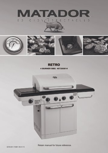 Download PDF manual - Matador BBQs