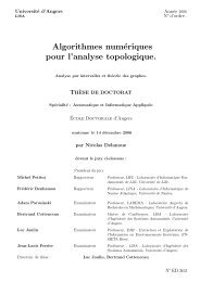 Algorithmes numÃ©riques pour l'analyse topologique. - Lisa