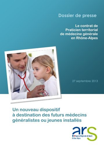 Dossier de presse - ARS RhÃ´ne-Alpes