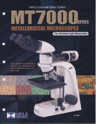 MT7000 Product Brochure - Meiji Techno