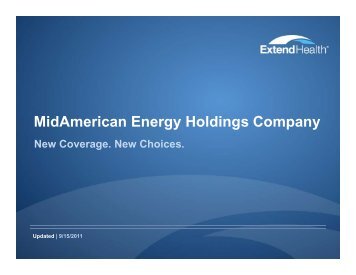 MidAmerican Energy Holdings Company New ... - Extend Health