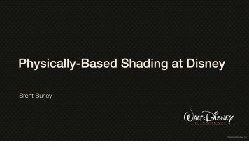 Physically-Based Shading at Disney