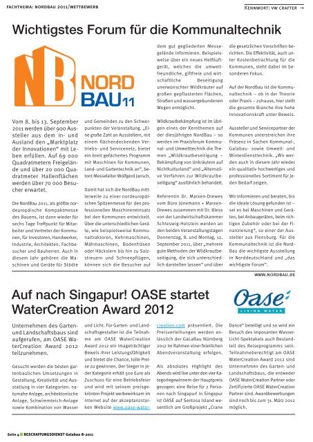 Beschaffungsdienst GaLaBau - Ausgabe August 2011