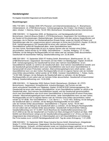 register_nz_20081011.pdf (42 kB) - Amtsgericht Bremerhaven ...