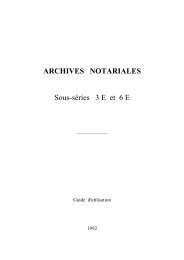 Fonds notariaux - Archives dÃ©partementales