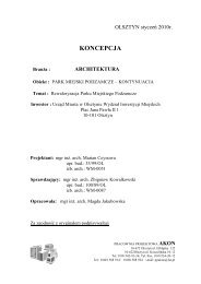 KONCEPCJA - Urząd Miasta Olsztyna - Olsztyn