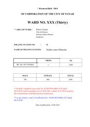 WARD NO. XXX (Thirty) - Ribandar.com
