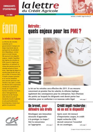 quels enjeux pour les PME ? - Crédit Agricole Toulouse 31