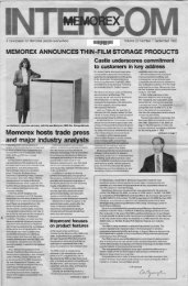 Memorex hosts trade press and major industry analysts - mrxhist.org