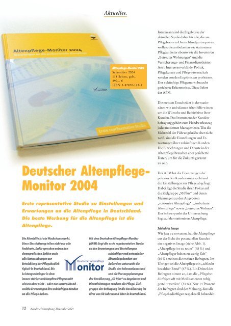 Das Magazin 4/2008 - Evangelische Heimstiftung