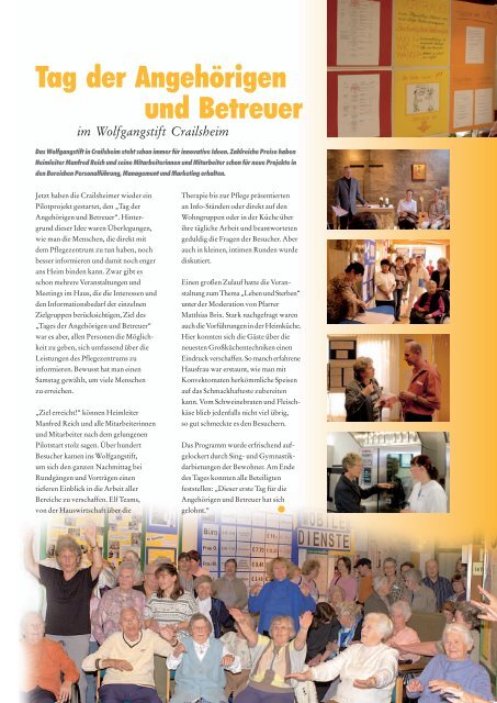 Das Magazin 4/2008 - Evangelische Heimstiftung