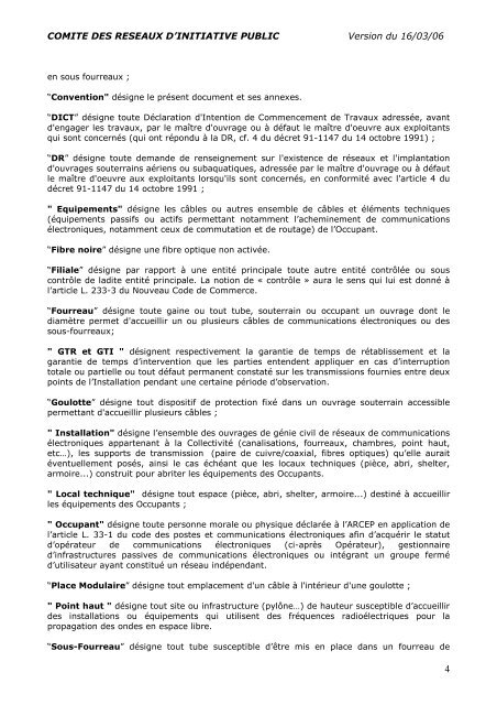 Travaux du groupe de travail "Zones d'activitÃ©" Mars 2006 ... - Arcep