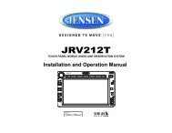 JRV212T Owners Manual - Jensen Heavy Duty