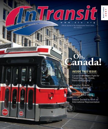 INSIDE THIS ISSUE: - Amalgamated Transit Union