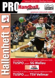 Tuspo Hallenheft 02 - TuSpo Obernburg