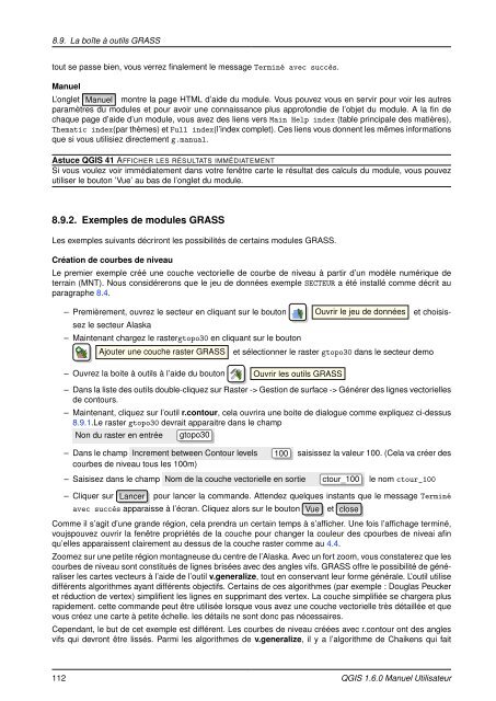 Manuel Utilisateur de QGIS 1.6 - Free