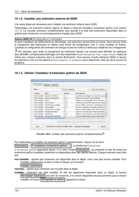 Manuel Utilisateur de QGIS 1.6 - Free