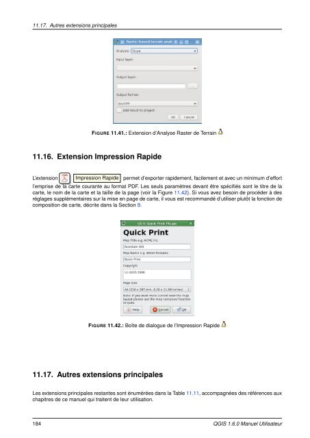 Manuel Utilisateur de QGIS 1.6 - Free