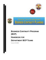 (BCP) HANDBOOK FOR - County of Los Angeles - Chief Executive ...